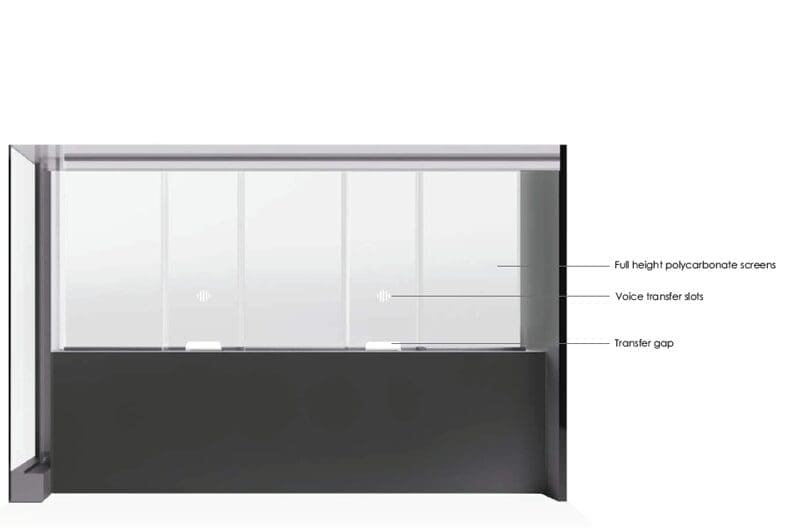 Nebula Teller Security Screen